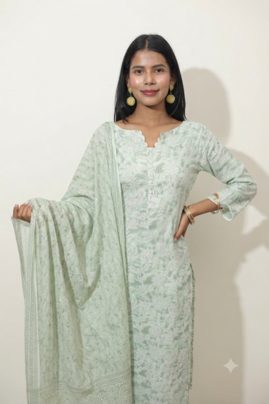 light-green-cotton-suit-set-for-women
